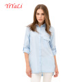 Frühling lange Ärmel Baumwolle Damen Shirt